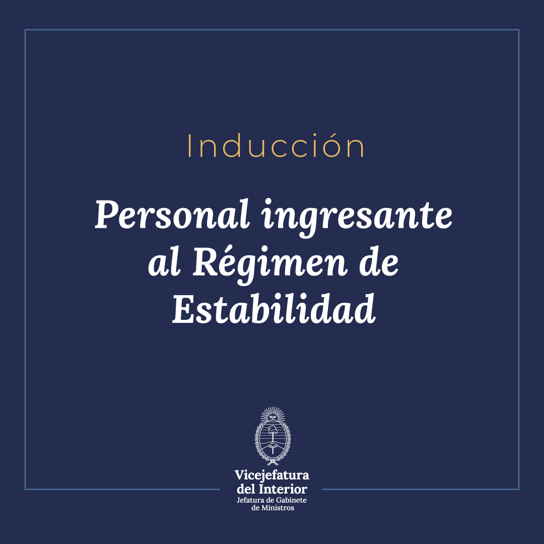 Comisión 5:Inducción para el personal ingresante a la planta permanente